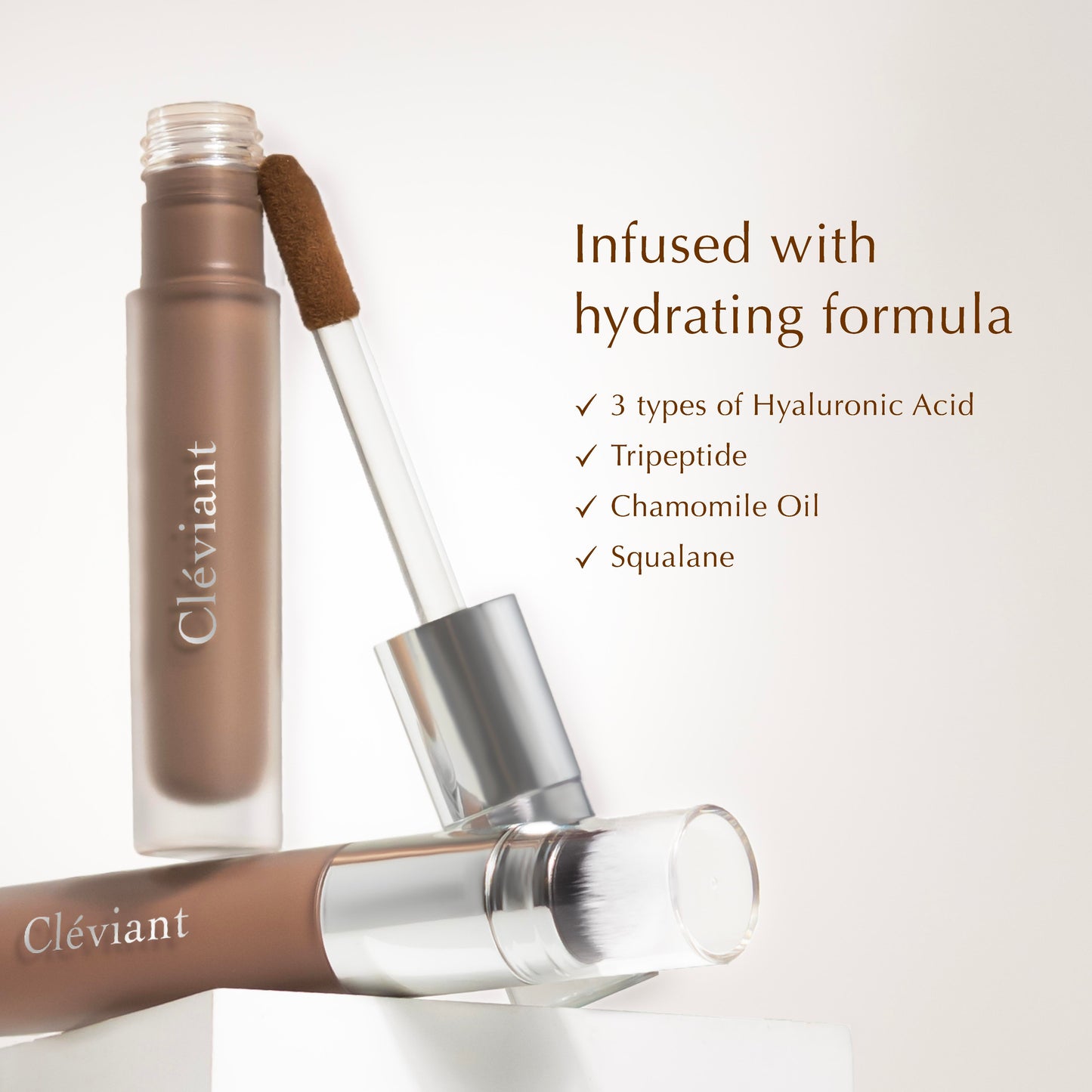 NEW Contour - Lasting Serum Sculpt Contour | 2-in-1 Applicator Brush | Face Contour | Seamless Liquid Contour | Natural Result | Bronzer