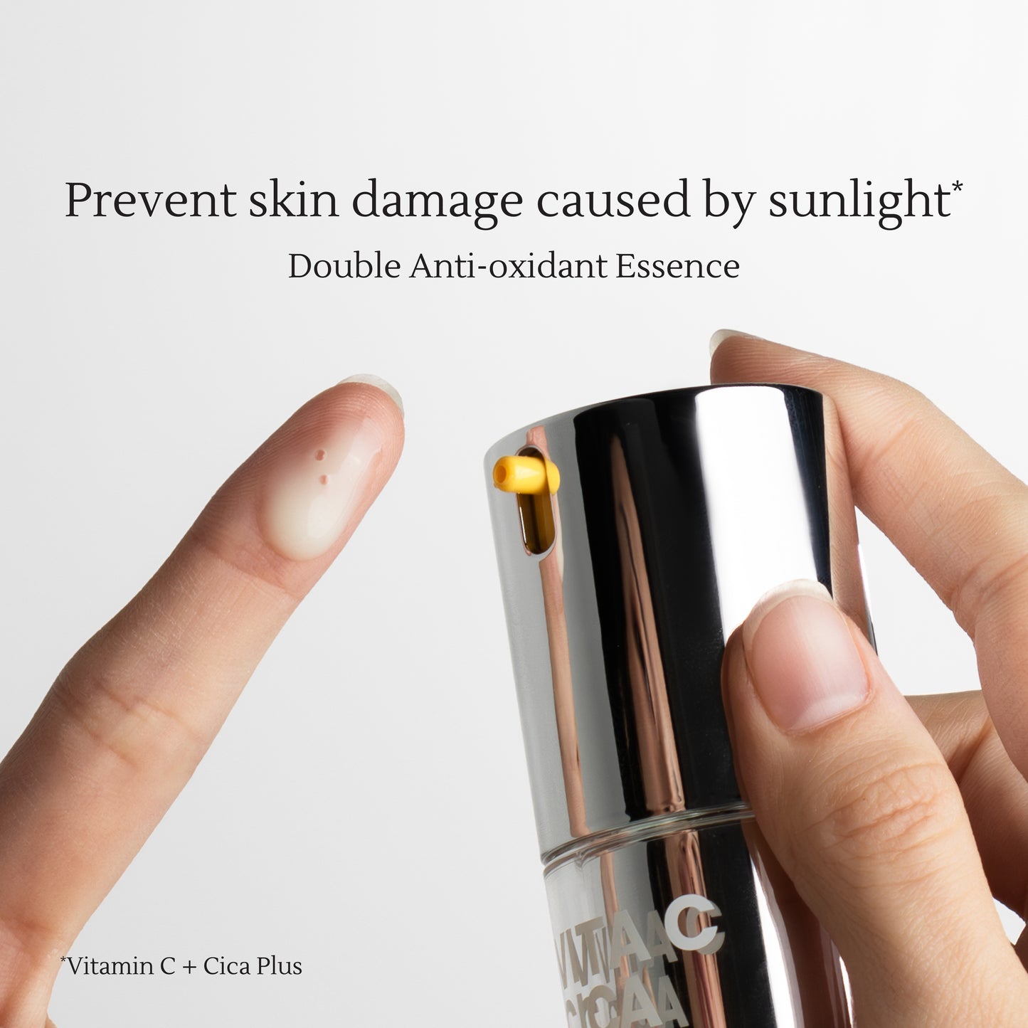 CICA Essence – Brightening Essence with Vitamin C & CICA – Reduces Acne Scars & Dark Spots – Antioxidant Protection & Hydration – 30ml