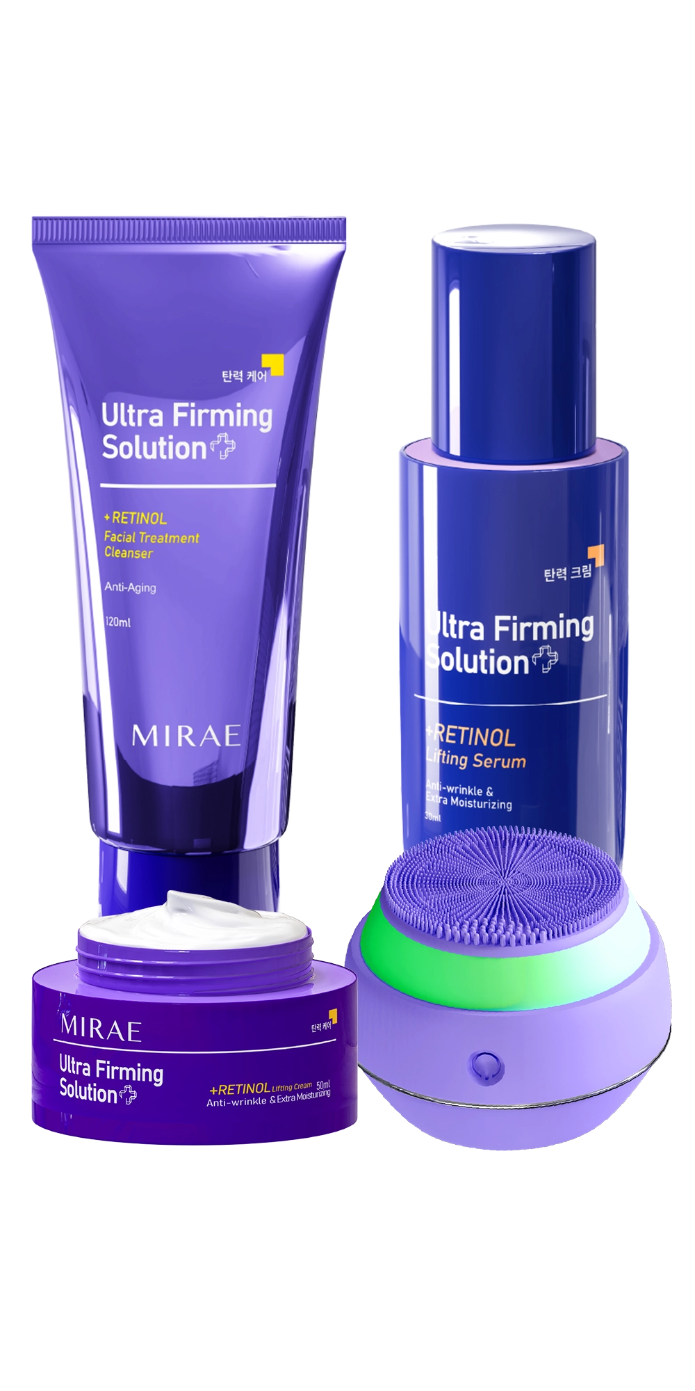 Mirae Anti Aging Solution – Lifts & Firms, Fades Fine Lines, Brightens Dull Skin – Retinol-Based & Safe with Sunscreen Protection