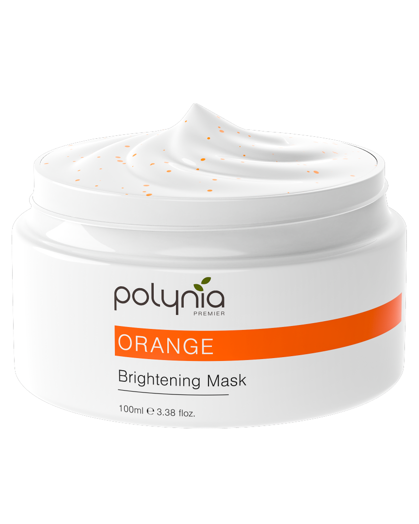 Orange Brightening Mask – Vitamin C, Vitamin E & Niacinamide – Fades Acne Scars (PIE & PIH) & Brightens Skin – 100ml