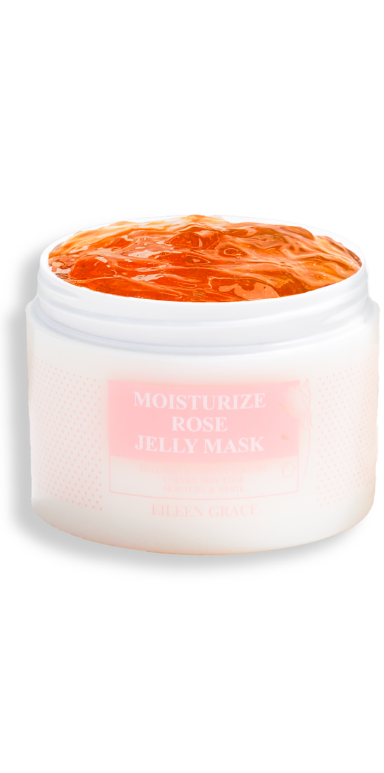 Rose Jelly Mask โ Hydrating & Brightening Face Mask with Vitamin C, Bulgarian Rose, Centella & Hyaluronic Acid โ Reduces Acne, Redness & Scars โ 300ml