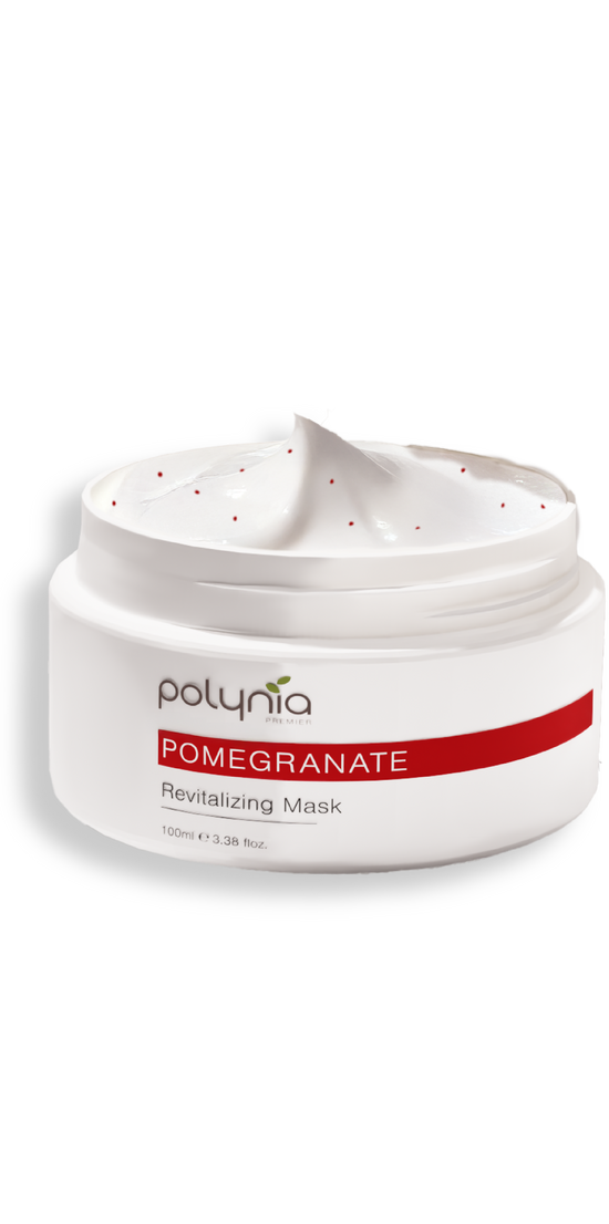 Pomegranate Mask โ Brightening & Anti-Aging Face Mask with Pomegranate Extract, Niacinamide & Vitamin C โ Fades Signs of Aging & Dullness โ 100ml