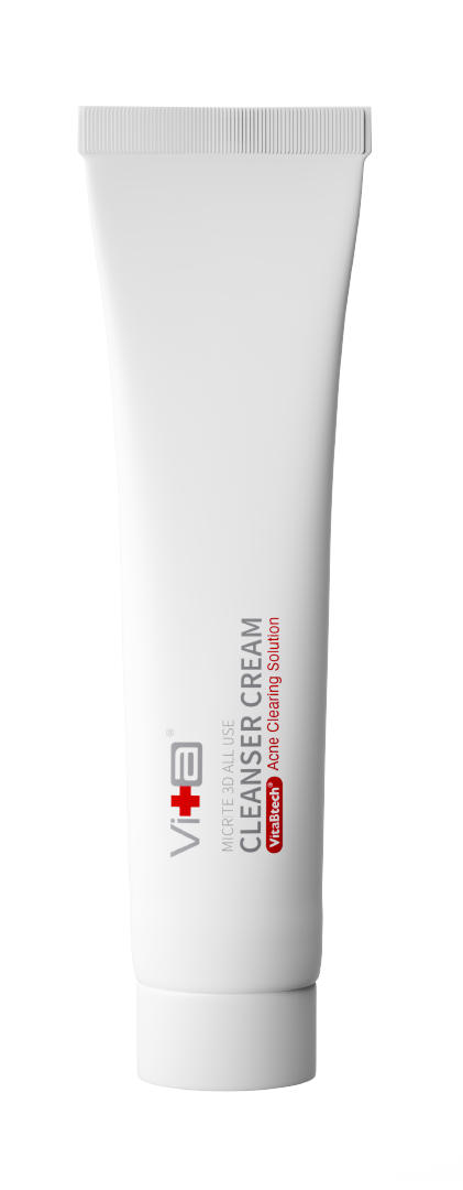 Micrite 3D Cleanser Cream – Daily Facial Cleanser with 1% Glycolic Acid & Hydrolyzed Hyaluronic Acid – Exfoliates, Hydrates & Revives Dull, Dry Skin – 100ml