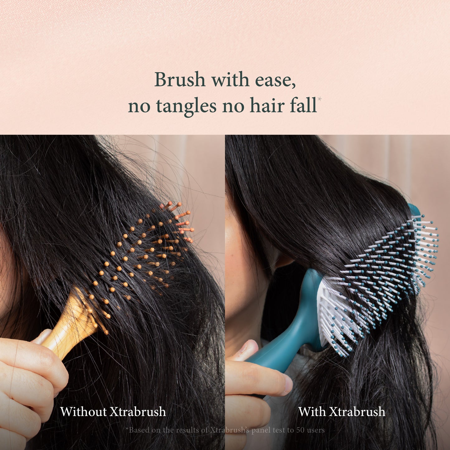 Xtrabrush – Anti-Tangle & Volumizing Brush – 260 Bristles