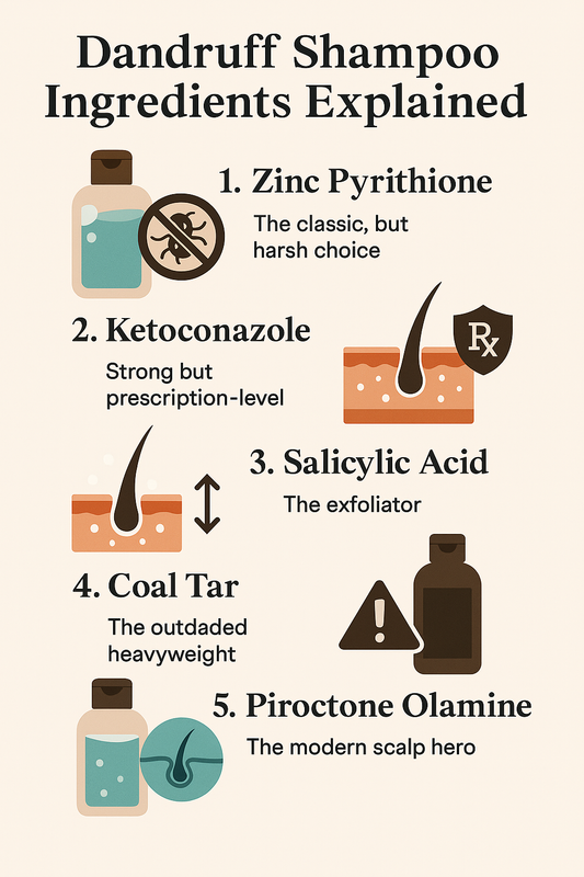 Dandruff Shampoo Ingredients Explained: What Works, What’s Outdated, and What’s Actually Gentle on Your Scalp