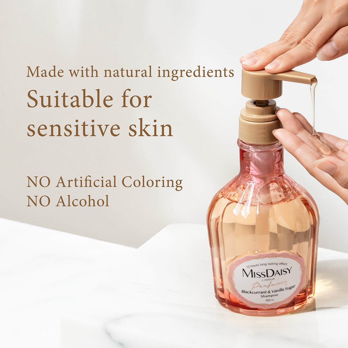 Blackcurrant & Vanilla Shampoo – Long-Lasting Fragrance & Oil Control – 500ml