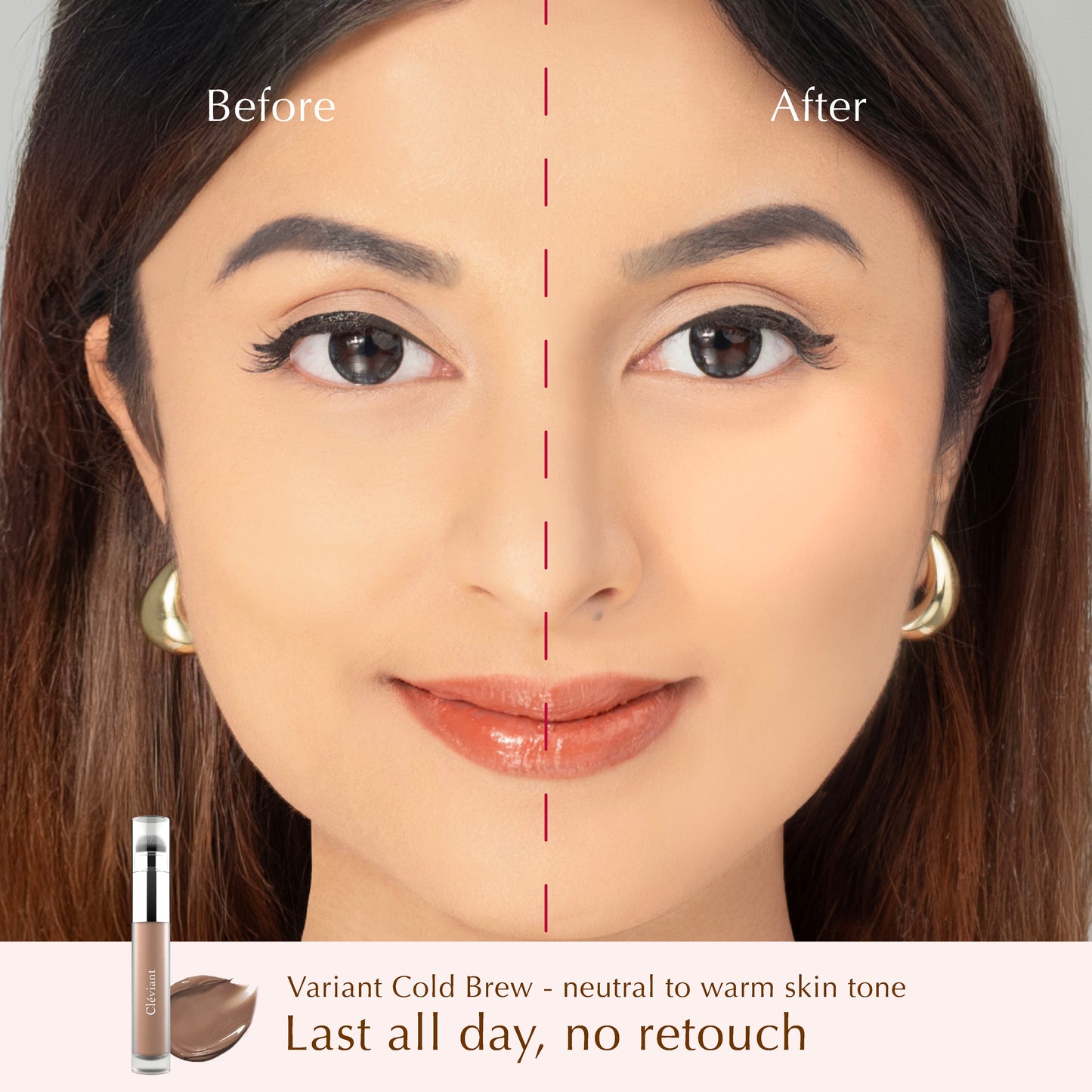 NEW Contour - Lasting Serum Sculpt Contour | 2-in-1 Applicator Brush | Face Contour | Seamless Liquid Contour | Natural Result | Bronzer