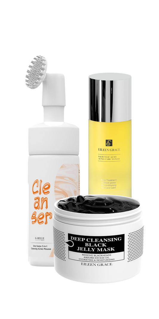 Deep Cleansing Set – Removes Impurities, Minimizes Pores, Brightens Skin Tone – Suitable for Daily Use on All Skin Types