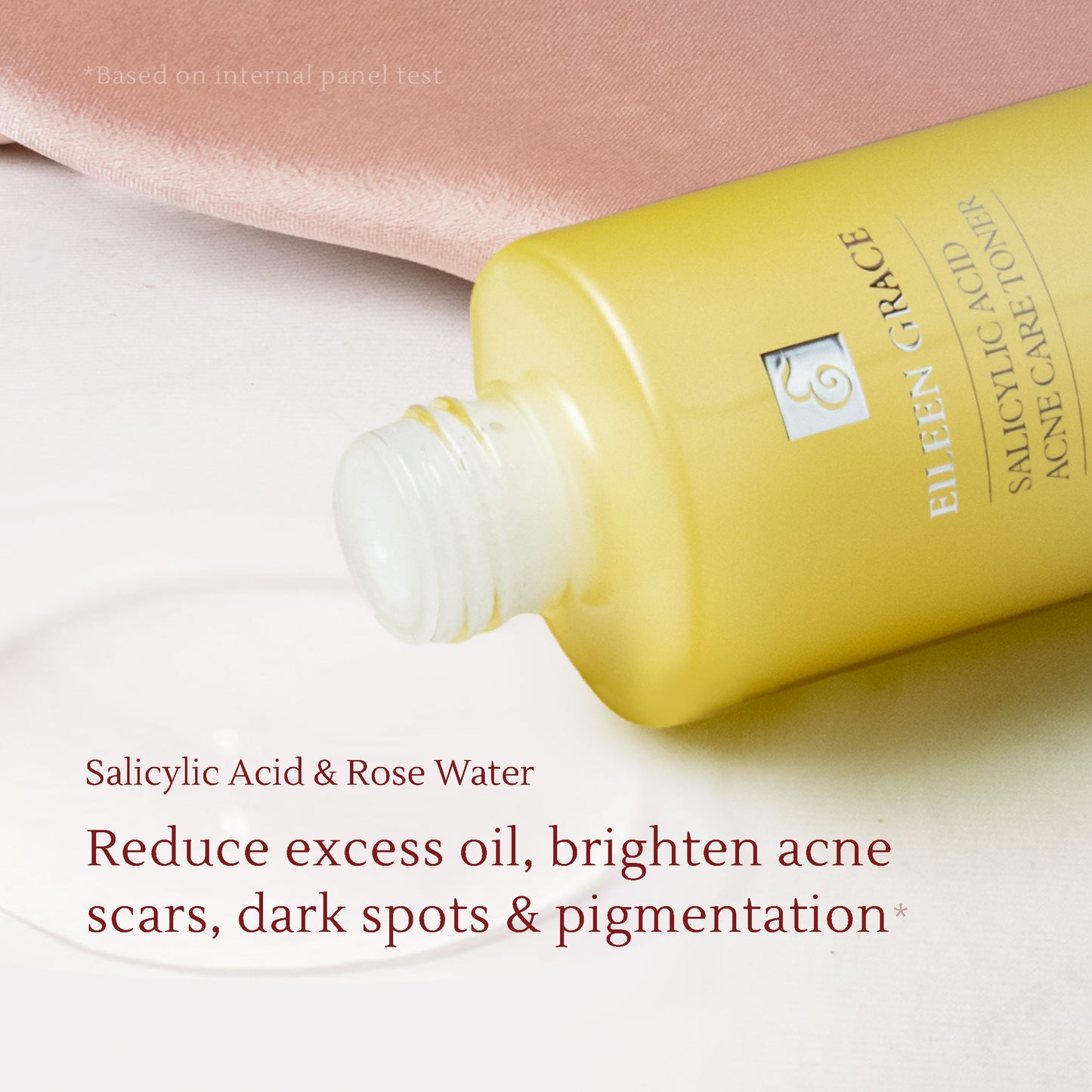 Salicylic Toner – Acne Treatment with Rose Water, Zinc Oxide & Vitamin C – Fades Acne Scars, Redness & Brightens Skin – 120ml