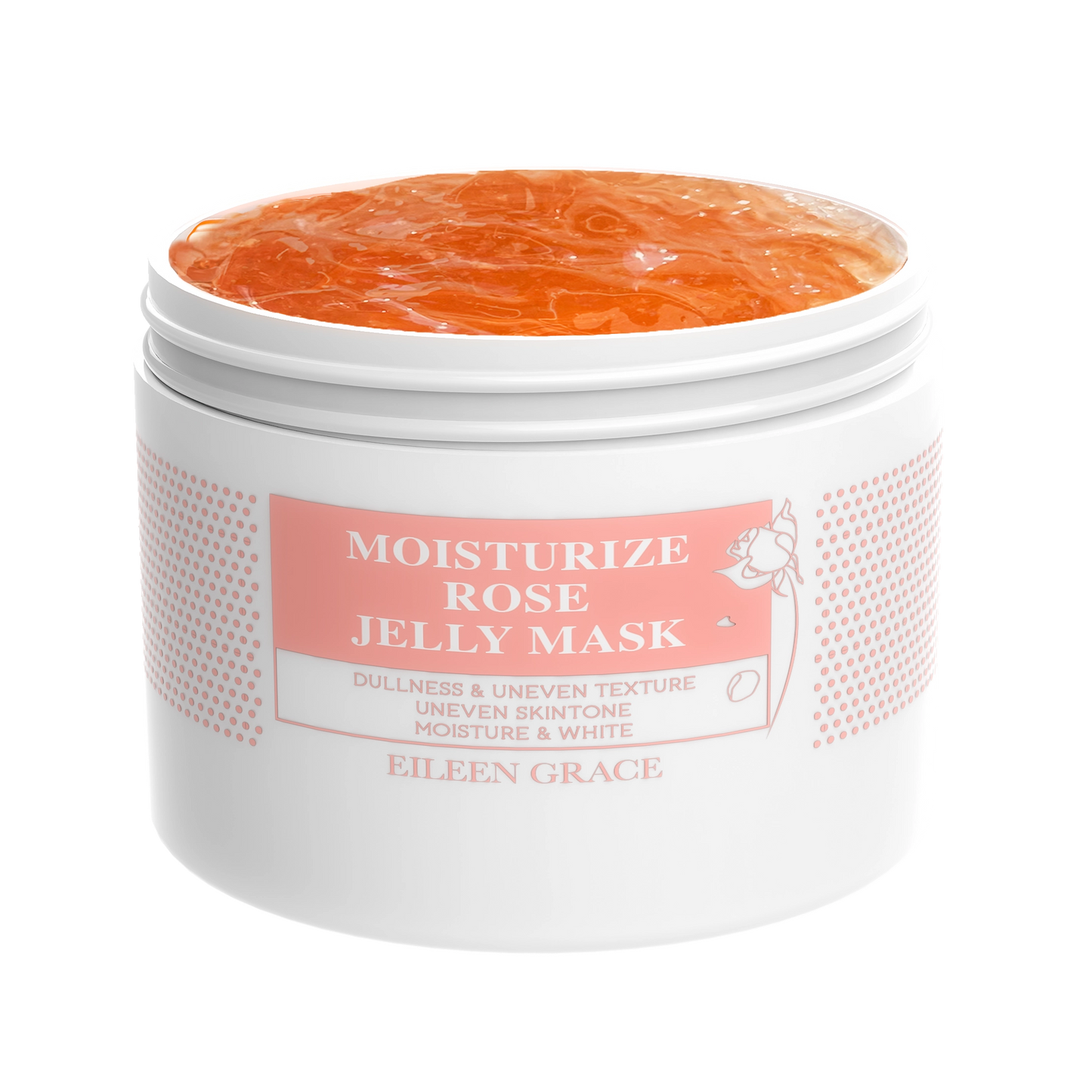 Rose Jelly Mask – Hydrating & Brightening Face Mask with Vitamin C, Bulgarian Rose, Centella & Hyaluronic Acid – Reduces Acne, Redness & Scars – 300ml