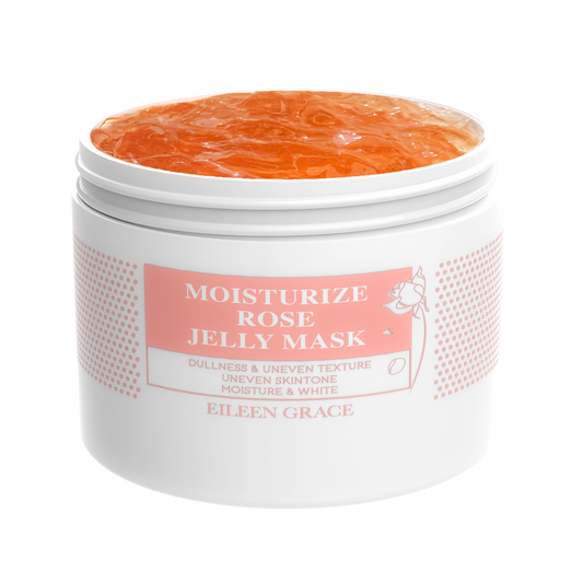 Rose Jelly Mask – Hydrating & Brightening Face Mask with Vitamin C, Bulgarian Rose, Centella & Hyaluronic Acid – Reduces Acne, Redness & Scars – 300ml