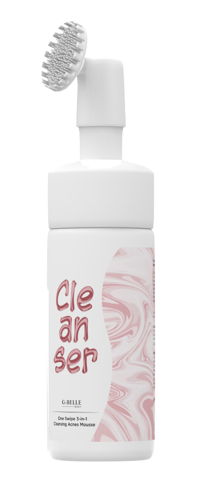 Cleansing Acne Mousse – 3-in-1 Facial Wash with Soft Silicon Brush – Deep Cleans, Exfoliates & Targets Acne – 150ml
