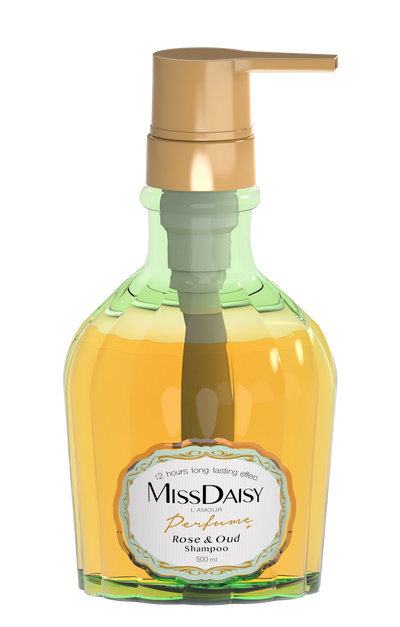 Rose & Oud Shampoo - Long-Lasting Fragrance & Hair Fall Protection - 500ml