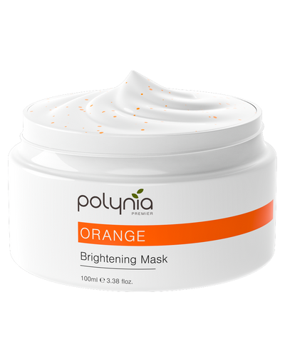 Orange Brightening Mask – Vitamin C, Vitamin E & Niacinamide – Fades Acne Scars (PIE & PIH) & Brightens Skin – 100ml