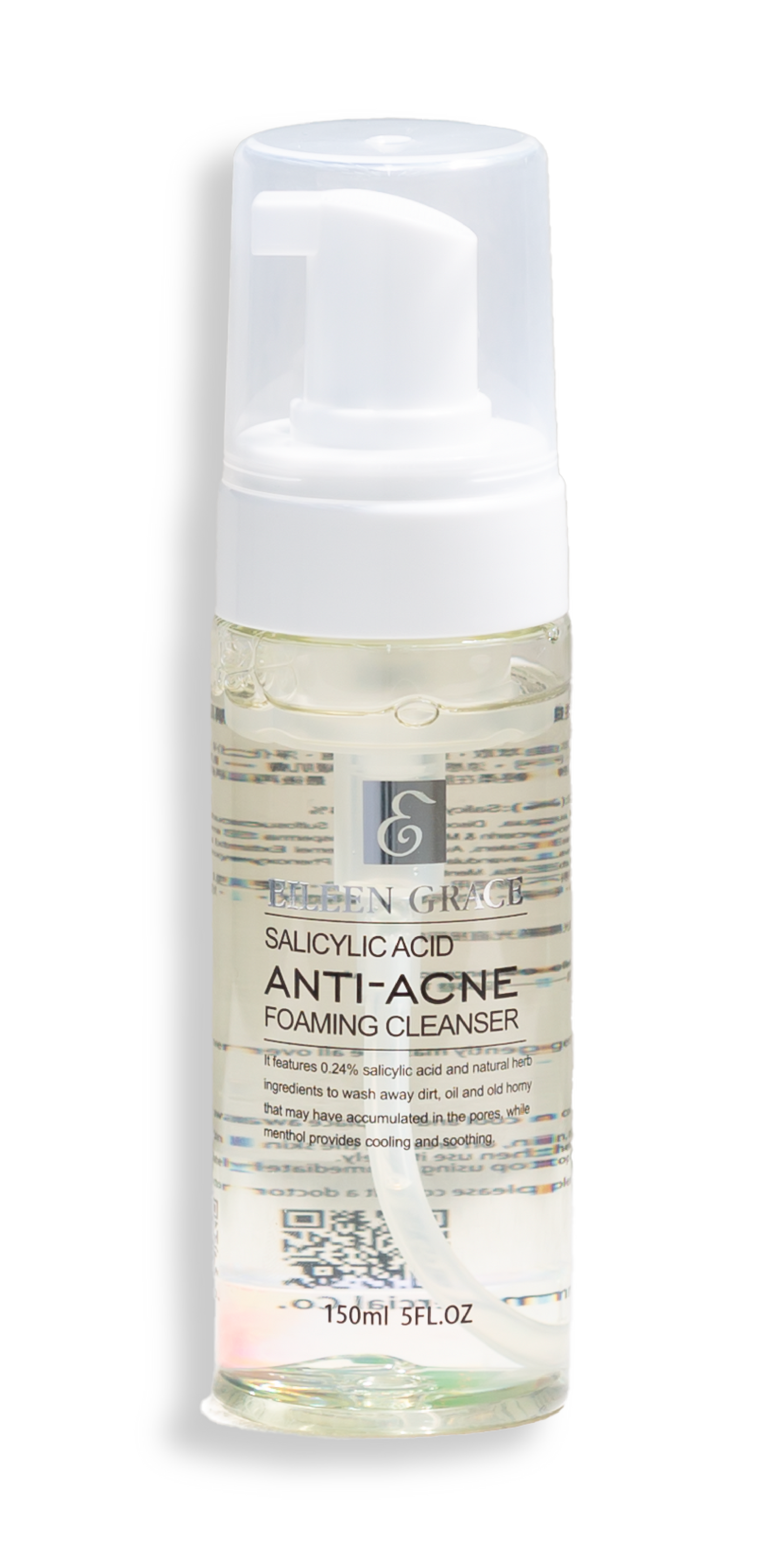 Acne Foam Cleanser – Salicylic Acid, Tea Tree Oil & Willow Bark Extract – Gently Exfoliates & Prevents Acne – 150ml