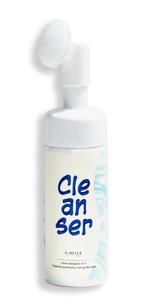 Cleansing Moisturizing Mousse – 3-in-1 Facial Wash & Moisturizer with Soft Silicon Brush – Locks Moisture for 3 Days – 150ml