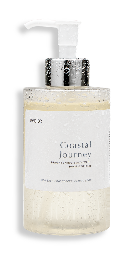 Coastal Journey Bodywash – Lemon, Sea Salt, Rose & Lavender Scent – Relieves Skin Irritation & Itchiness – 300ml