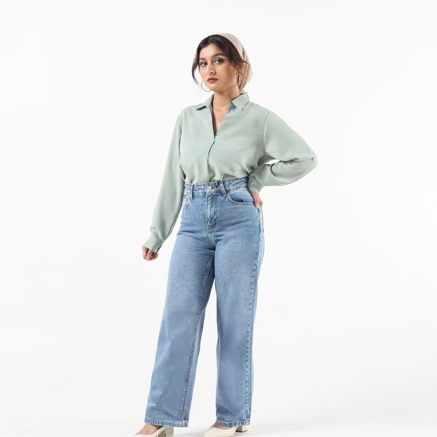 Naraya Women’s Straight-Leg Denim Pants – High-Waisted Trendy Simple Jeans for Women