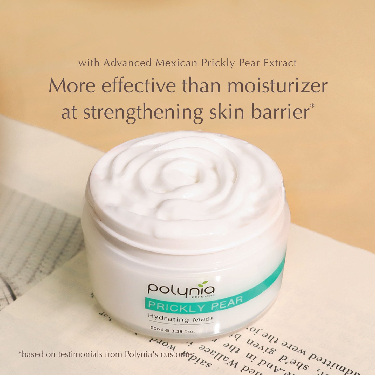 Prickly Hydrating Mask – Strengthening Ceramide Face Mask with Marine Collagen – Reduces Fine Lines & Pollution Damage – 100ml